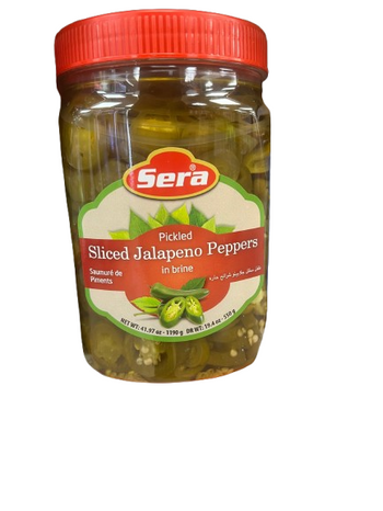 Sera Pickled Sliced Jalapeno Peppers in Brine (1190g) - Papaya Express